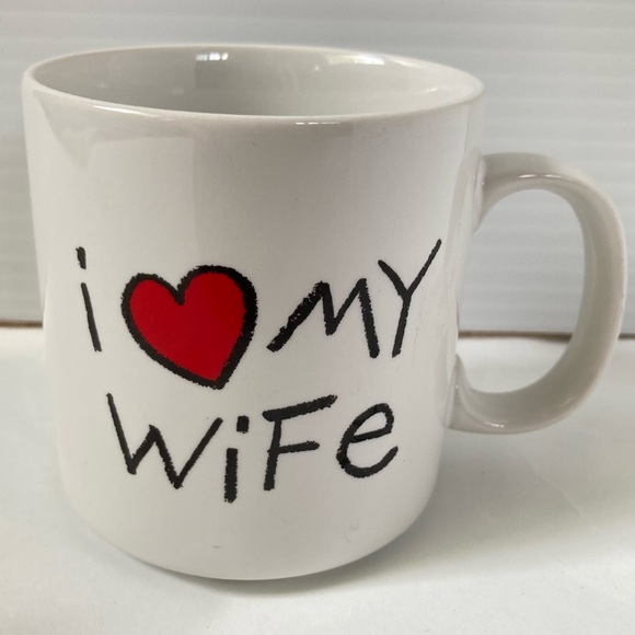 RUSS Berrie and Co Style 8136 I Love My Wife Coffee Mug Cup Vintage 10 oz - Picture 2 of 9